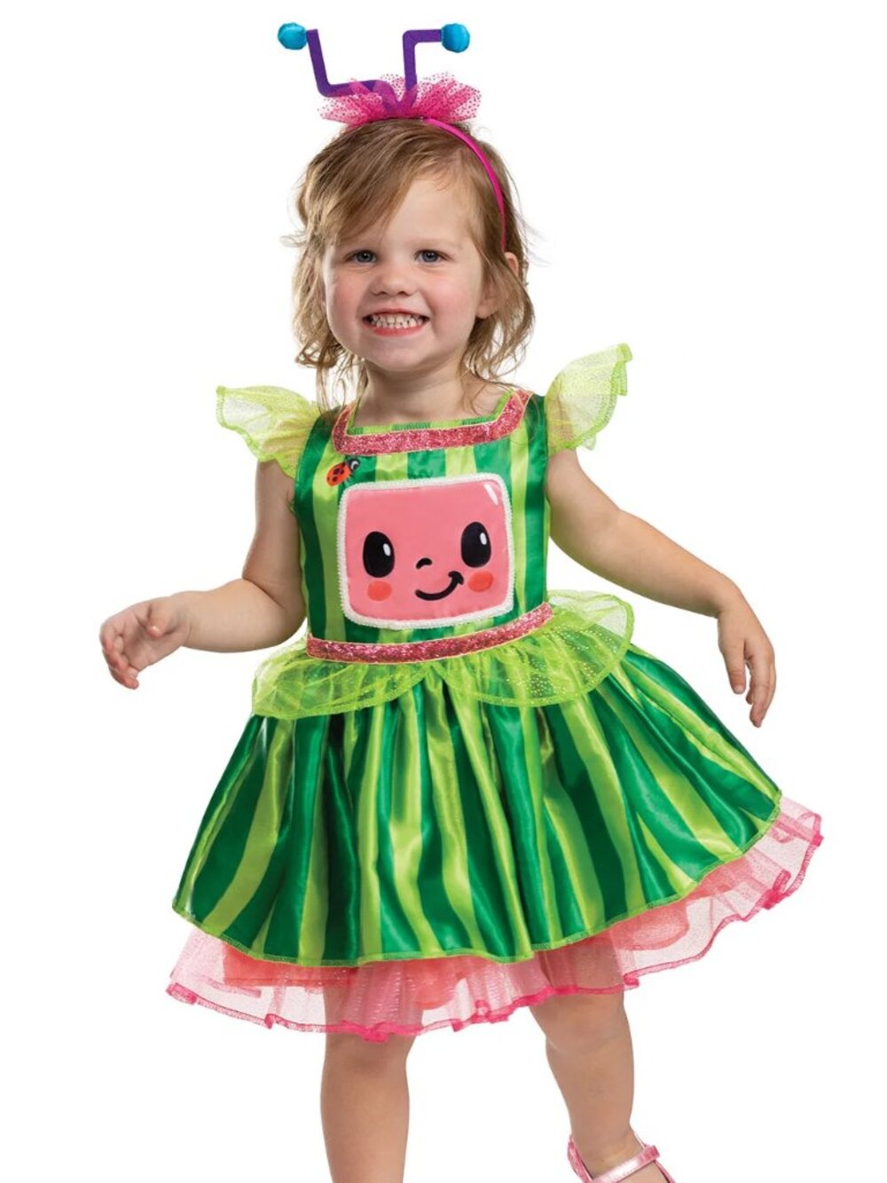 Cocomelon Dress Deluxe Toddler Costume (Small 2T)
